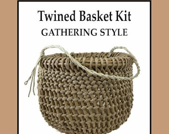 Gathering Twined Korb Kit, Korbflechten Kit, Traditionelles Handwerk Kit, Korbschnur, Korbflechterei, Kreatives Handwerk Kit, Tween Geschenk,