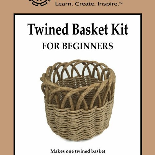 Twined Basket Kit for Beginners Basket Weaving Kit Etsy