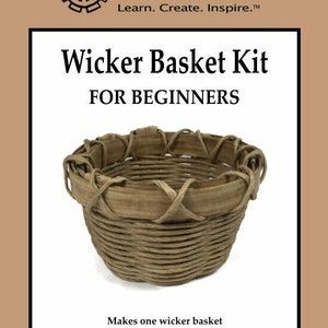 Wicker Basket Kit for Beginners, Basket weaving kit, Traditional Craft Kit, Woven Wicker work, Basketry, Creative Craft Kit, Tween Gift,