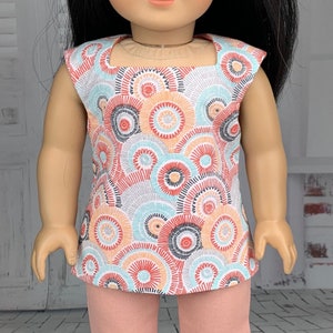 Tunic - Circles Pattern - 18” Doll Clothes