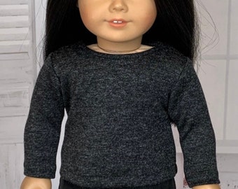 Shimmery Heathered Knit Sweater - Made to fit 18” Dolls