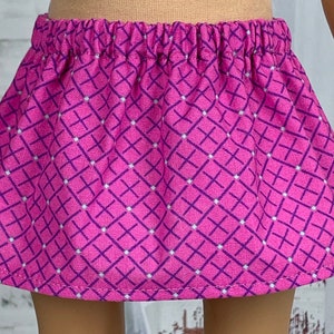 18 inch Doll Skirt - Pink and Purple Diamonds - Doll Clothes fits 18&quot; Dolls