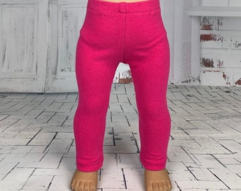 Fuchsia Doll Leggings - fits 18 inch Dolls, Cotton Spandex