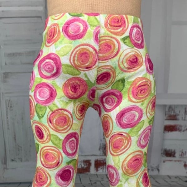 Floral Print Leggings - Primrose - Doll Clothes made to fit 18" Dolls