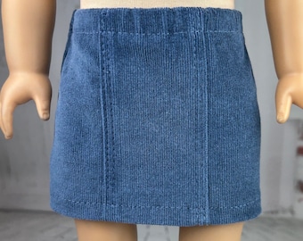 Corduroy Skirt - Choose Color - Made to fit 18” Dolls