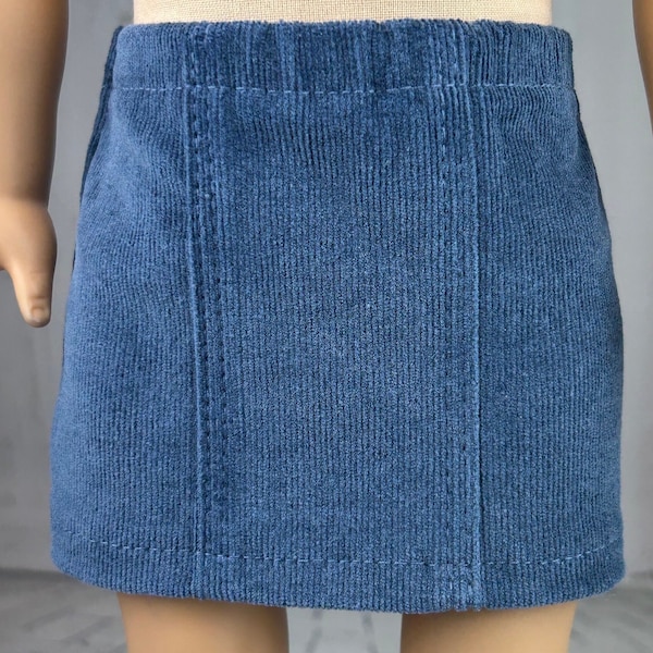 Corduroy Skirt - Choose Color - Made to fit 18” Dolls