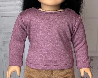 Shimmery Heathered Knit Sweater - Made to fit 18” Dolls