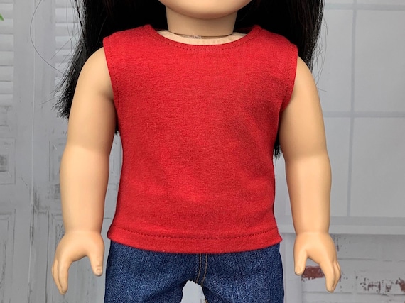 Red Tank Top - Doll Clothes made to fit 18" American Girl Dolls