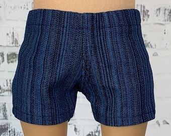 Striped Denim Jean Shorts - Doll Clothes - made to fit 18" Dolls