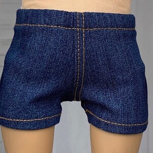 Blue Denim Shorts - Doll Clothes fits 18" Dolls