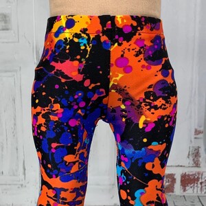 Black Paint Splatter Spandex Leggings  - Doll Clothes made to fit 18&quot; Dolls
