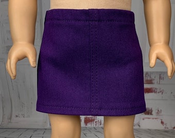 Purple Denim Skirt - Etsy