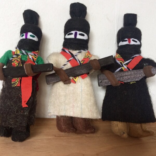 1 Vintage mexican toy medium warrior zapatistas (EZNL). From Chiapas, Mexico.