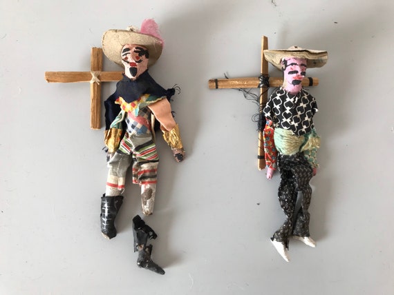 Antique Mexican Toy Paper Puppets. - Etsy