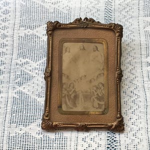 Holy Trinity, antique framed image