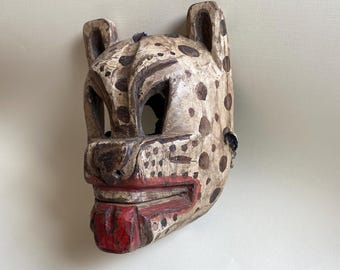 Vintage tiger dance mask.