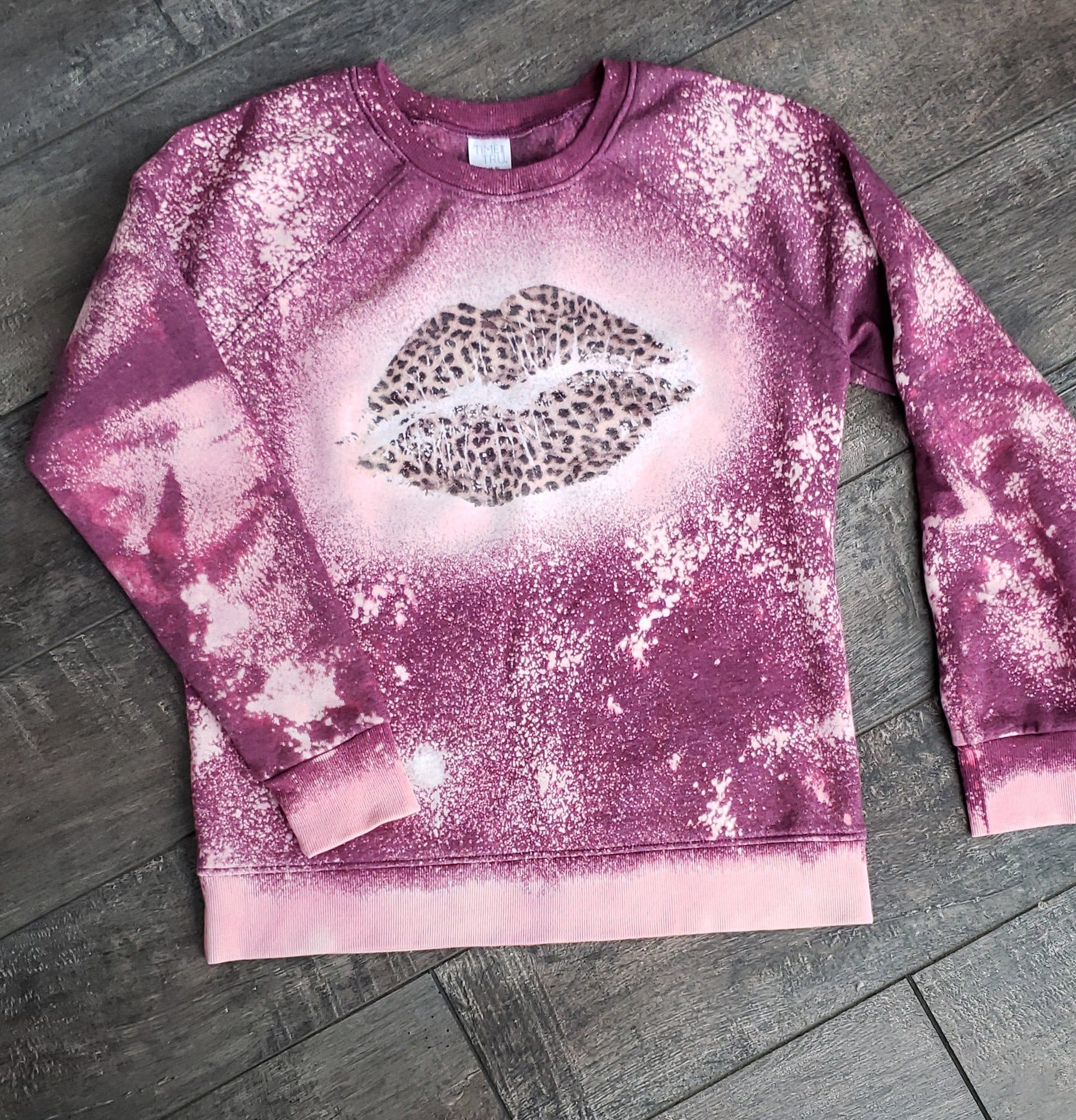 womens bleached sweatshirt