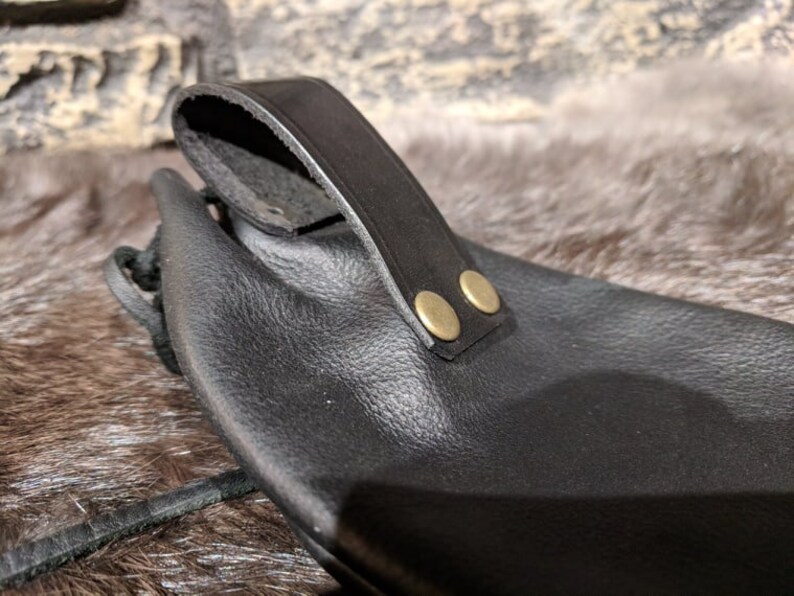 Leather Drawstring Coin Pouch