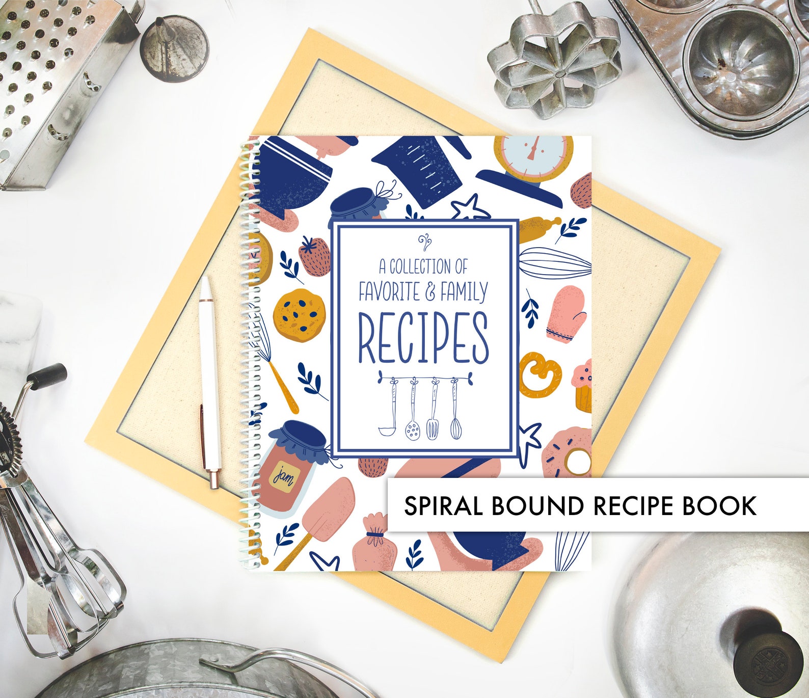 Personalized Recipe Book Spiral Bound Recipes Keepsake Etsy