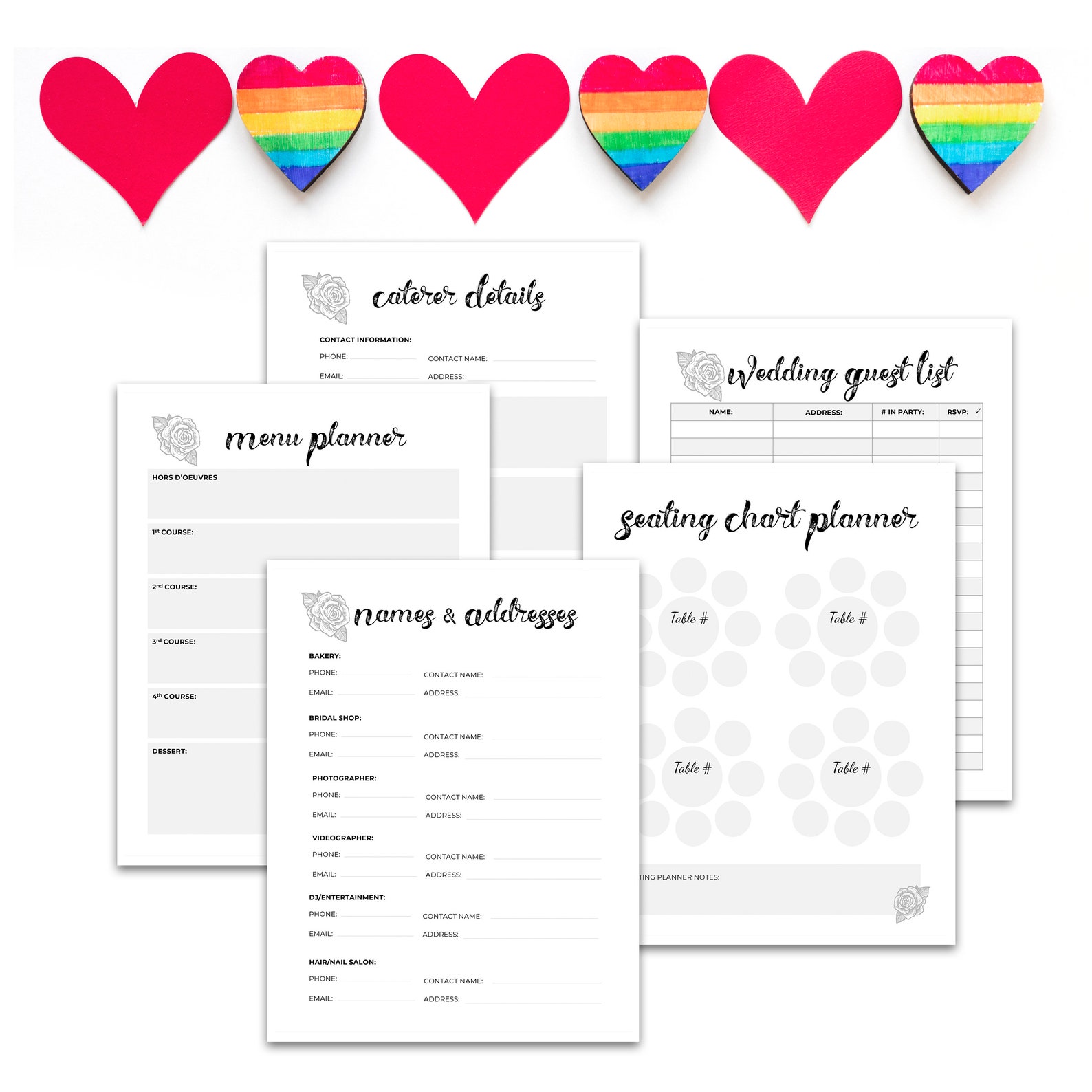 Same Sex Wedding Planner Printable LGBT Wedding Planner Etsy