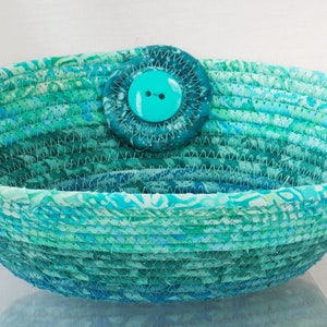 Rope Bowl Pattern: Fabric Wrapped Cord Basket (PDF Pattern)