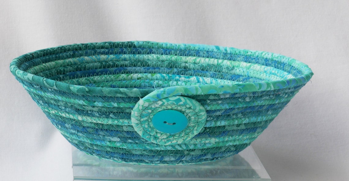 Rope Bowl Instructions PDF Pattern Fabric Wrapped Cord Etsy Australia