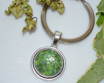 Memorial Flower Petal Key Chain: Funeral, Wedding Keepsake