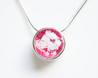 Collar para cenizas de mascota: Joyería de cremación de vidrio fundido, colgante "Ava Rae"