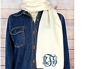 Monogrammed scarf