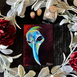 Raven Mask Print