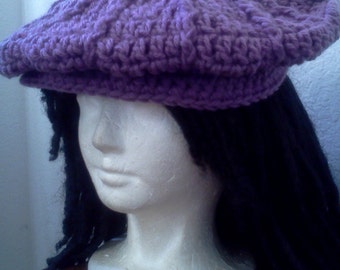 Custom Old School Pageboy // Crochet Hats // OOAK Unisex Newsboy Hats