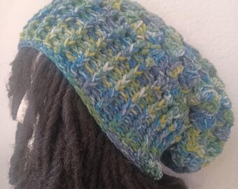 The "Lazarus Vortex" Granny Square Slouchy Hat // Crochet Tams // Slouchy Beanies // Slouchy Crochet Hats