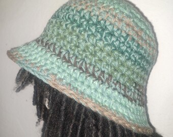Custom Two-Toned B-Boy Bucket Hat // OOAK Crochet Hats