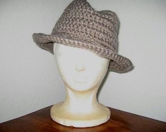 Custom Classic Fedora // Crocheted Fedoras // Unisex Hats // Holiday Gifts // Christmas Gifts