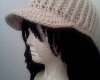 Custom Crocheted Cadet Hat // Crochet Hats // Unisex Hats // Men's & Women's Cadet Hats // Holiday Gifts // Christmas Gifts