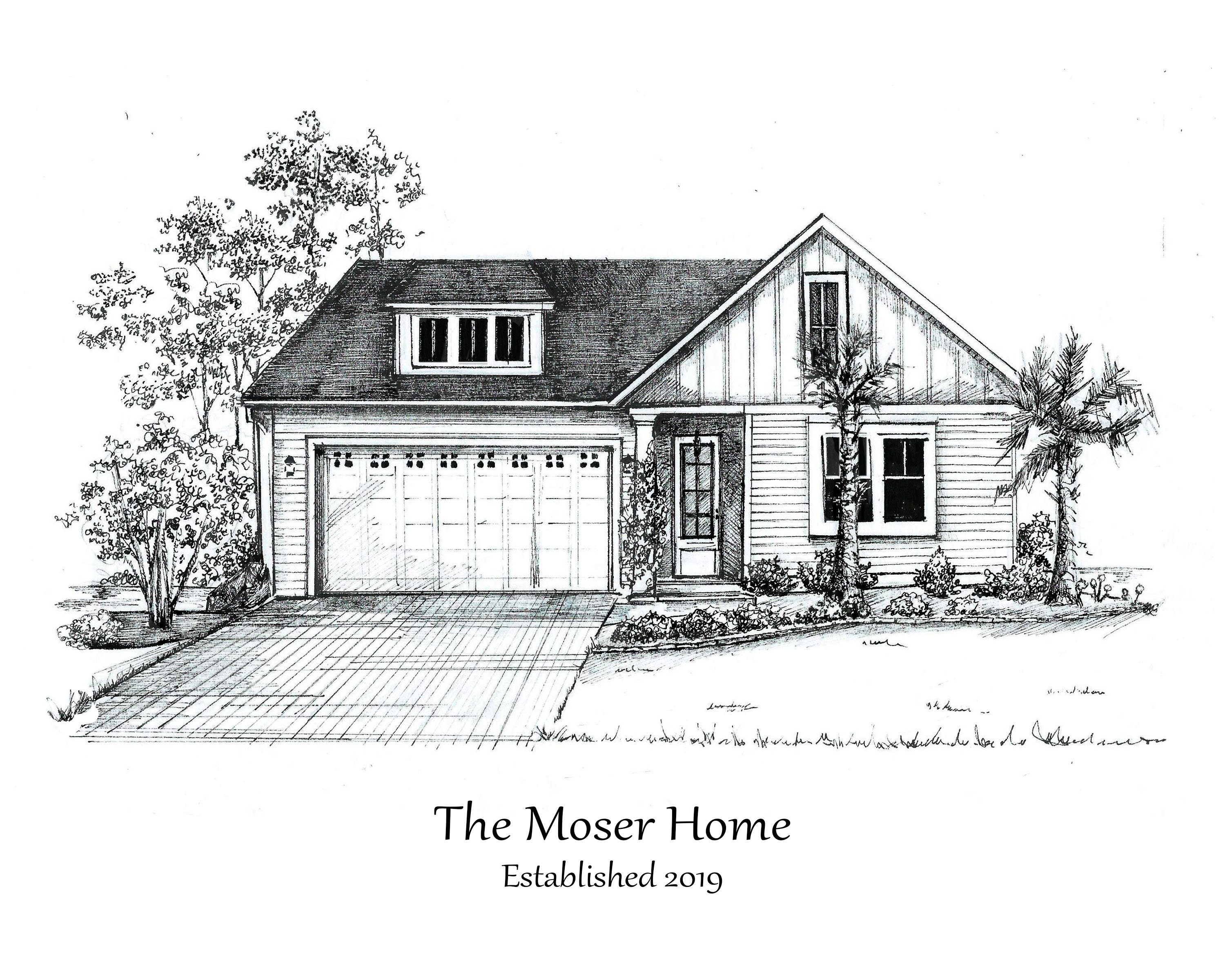 Custom House Portrait/ House Drawing/ House Illustration/ House Sketch ...