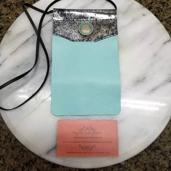 Leather Badge Holder Rodeo Etsy