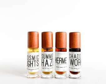 RITUAL PERFUMES || Cosmic Lights, Summer Haze, Hermetic, Shadow Work, natural tinctured small batch perfumes