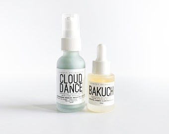 CLOUD DANCE 1% bakuchiol cream.  Herb infused bio retinol cream concentrate.  Natural retinol alternative.