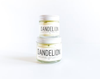 Dandelion.  Dandelion facial cream.  Wildcrafted + organic dandelion facial cream.