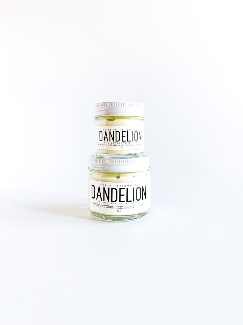 Dandelion. Dandelion facial cream. Wildcrafted organic dandelion facial cream. image 1