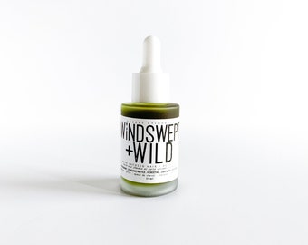 WINDSWEPT+WILD || wild weed + garden herb infused hair + beard oil