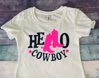 Ready to Ship Hello Cowboy Shirt Size M