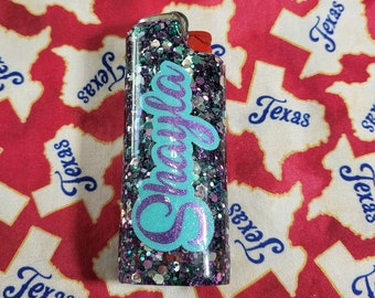 Mermaid Glitter Lighter Case