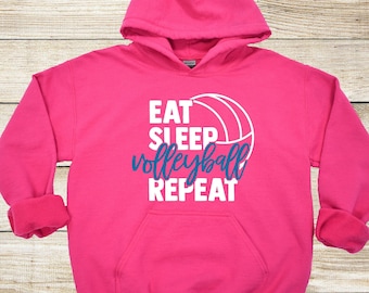 Eat Sleep Volleyball Repeat Youth Hoodie