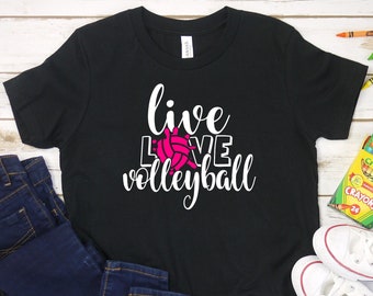 Live Love Volleyball Youth Tee Shirt