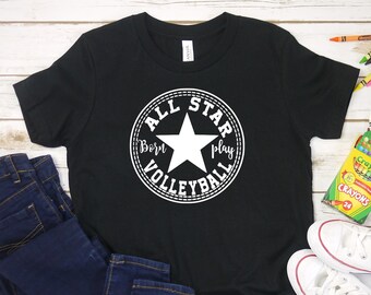 All Star Volleyball Youth Unisex Tee Shirt