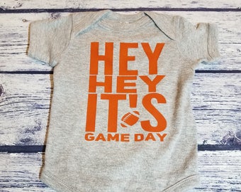 Ready to ship size6m Hey Hey It's Game Day Infant Body Suit