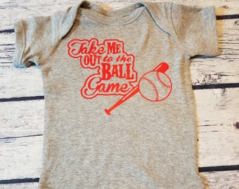 Ready to Ship size 12 Months Take Me Out To The Ball Game Infant Body Suit