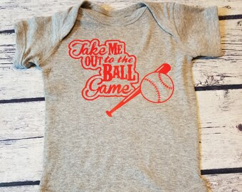 Ready to Ship size 12 Months Take Me Out To The Ball Game Infant Body Suit